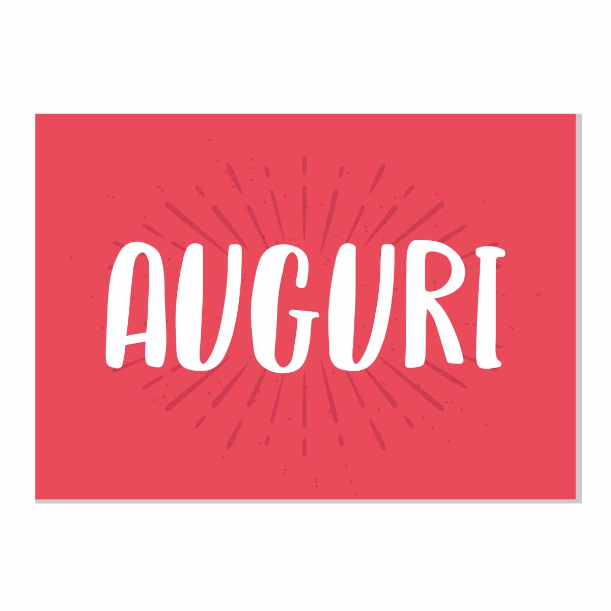 Biglietto Auguri Rosso
