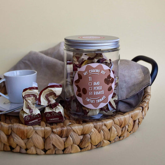 Vasetto di tartufi di cioccolato